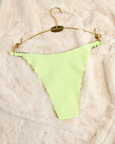 Royalfashion Mint women's thong panties with zircons