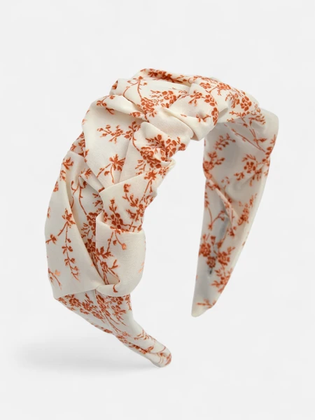 Royalfashion Hairband with Ruching and Print