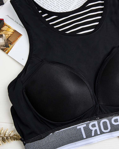 Royalfashion Sieviešu svītrainais sporta krūšturis