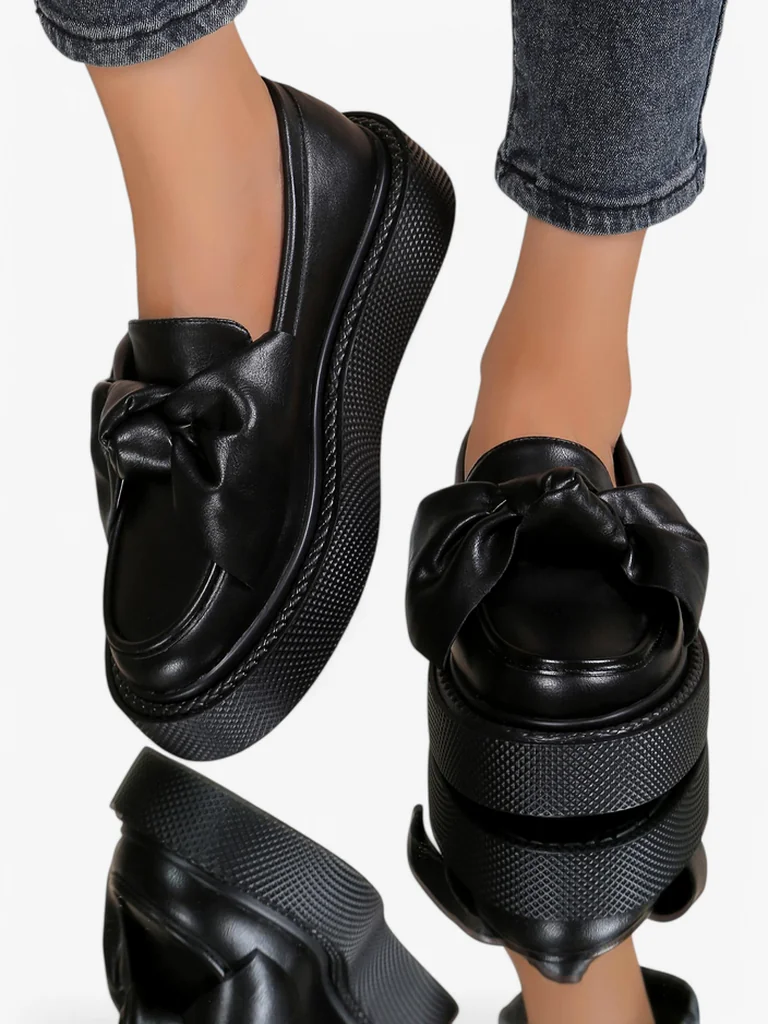 Royalfashion Элегантные женские мокасины с бантом Ortto