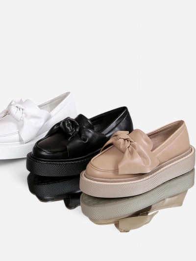 Royalfashion Элегантные женские мокасины с бантиком Ortto