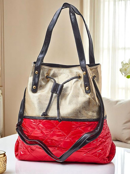 Royalfashion Liela sieviešu rokassoma Golden Luxe Shopper