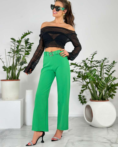 Royalfashion Женские широкие брюки из ткани