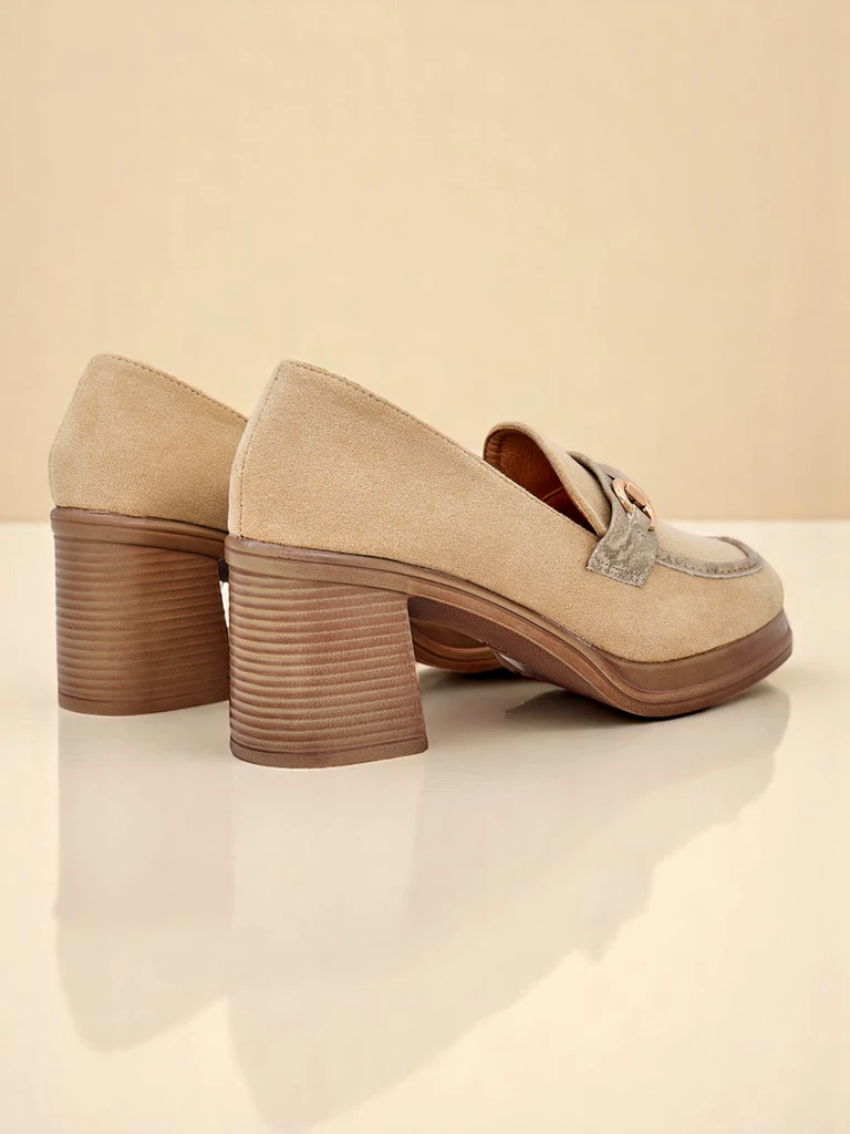 Royalfashion Женские лоферы на широком каблуке Apareus