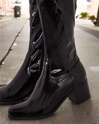 Royalfashion Women's Noem slip-on over-the-knee boots