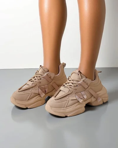 Royalfashion Women's platform sports sneakers Rensis