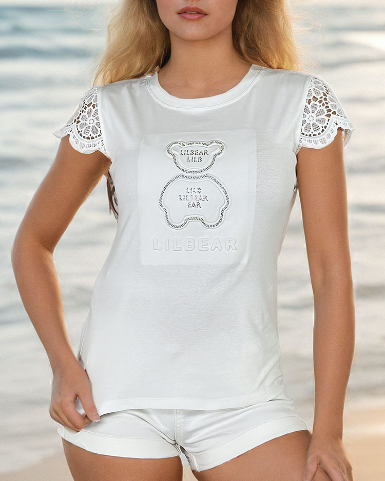 Royalfashion Женская блузка с мишкой