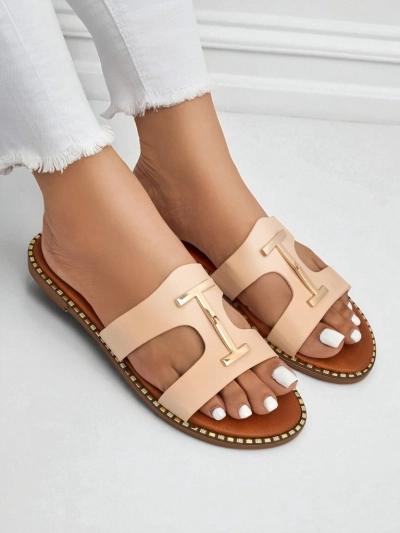 Royalfashion Sieviešu sandaļas ar līdzenu zoli Maya Louise