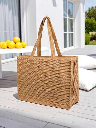 Large Straw Women's Bag from Royalfashion, Paris Milano