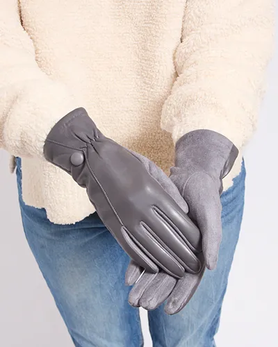 Royalfashion Women's eco-leather gloves