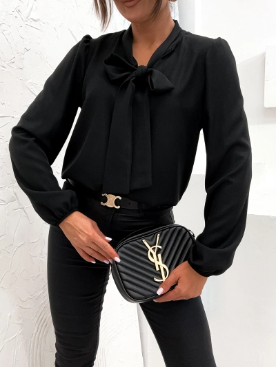 Royalfashion Women's blouse with bow
