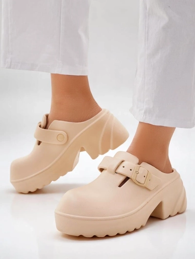 Royalfashion Women's rubber heeled sandals Voxones