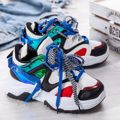 Sports ugly shoes with Viridiana holographic inserts - Footwear