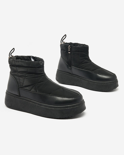 Royalfashion Sieviešu sniega zābaki melnā krāsā Fopinia