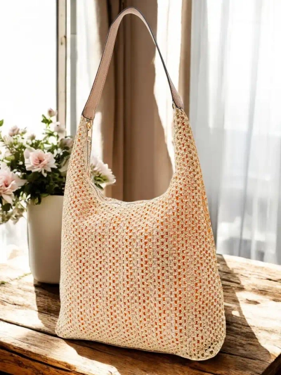 Royalfashion Large straw summer handbag