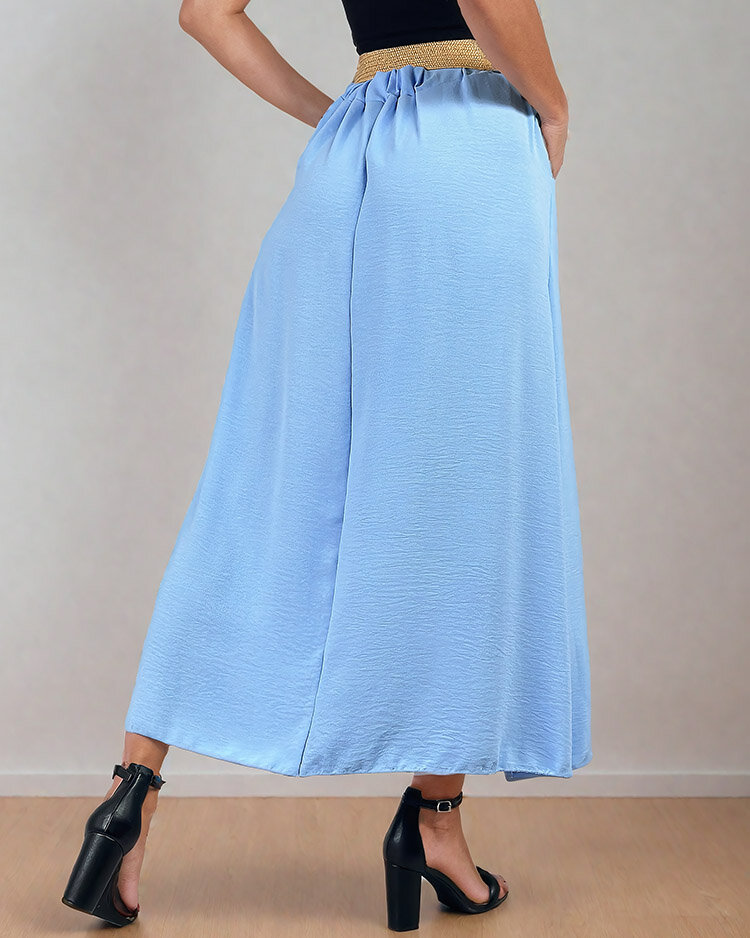 Royalfashion Sieviešu midi svārki ar jostu