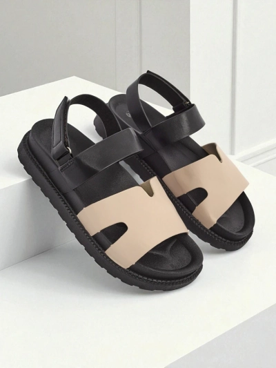 Sandały koturny damskie Hera Azzurro z ekoskóry grafitowe na lato