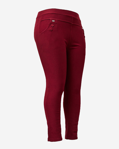 Royalfashion Женские утепленные брюки-треггинсы PLUS SIZE