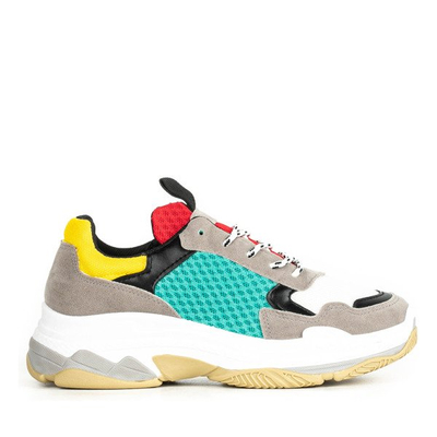 Wielokolorowe buty sportowe Yumeka - Obuwie