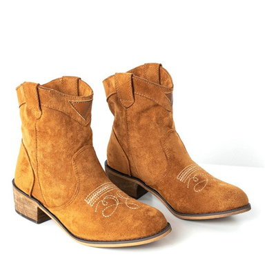 Brown low-heeled cowboy boots Toronto - Footwear 1