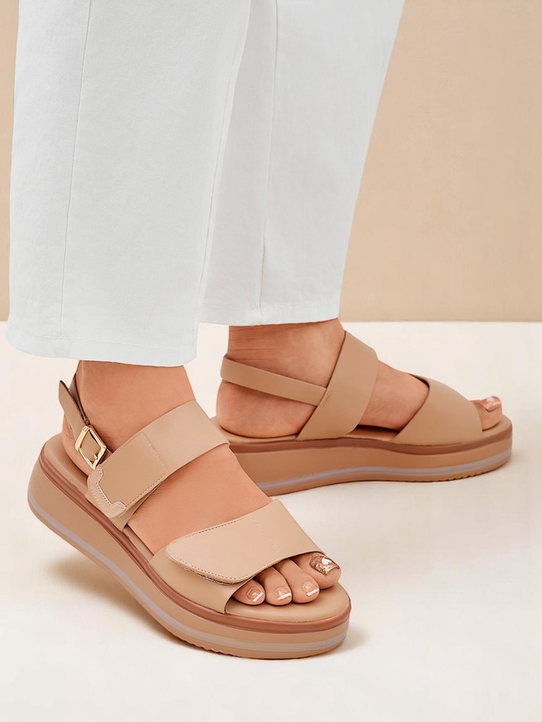 Royalfashion Sieviešu sandales ar biezāku zoli Tulipp