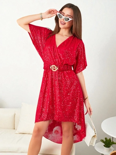 Royalfashion Sieviešu kleita ar spīdumiem