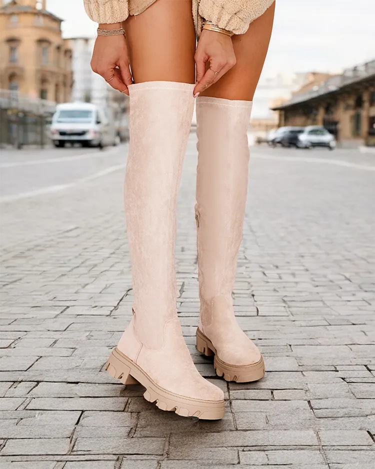 Royalfashion Sieviešu pārvelkamās augstpapēžu zābaki Vianas