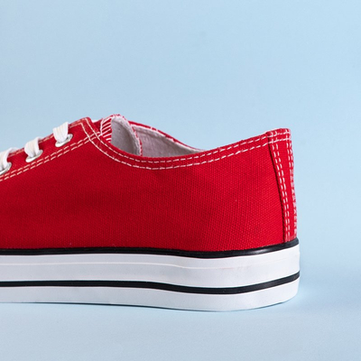 Lucan men's red sneakers - Footwear