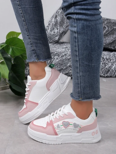 Royalfashion Women's Sneakers with Glitter Samoles
