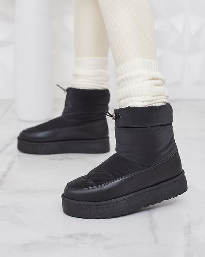 Royalfashion Женские снежные сапоги черного цвета Dasohala