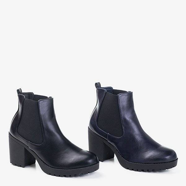 Black women's Vireek heeled ankle boots - Footwear