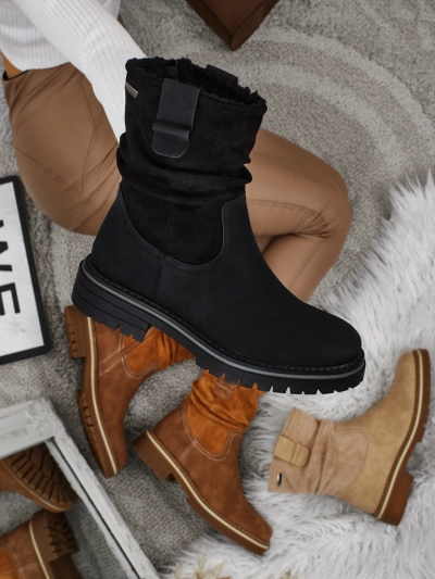 Wyższe botki kobiete eko suede Liora