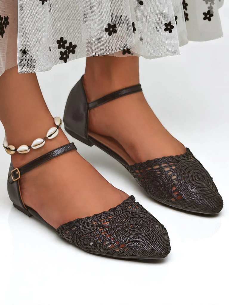 Royalfashìon Damske sandały ażùrove Lare