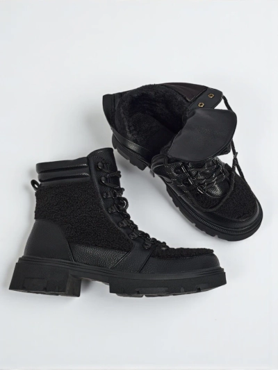 Botki workery kobiece z kożuszkiem Ardella