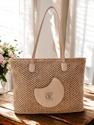 Royalfashion Large women's straw summer bag