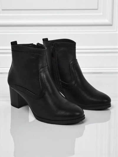 Women's eco-leather heeled ankle boots Lunar Crest