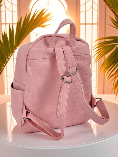 Aurelia Rosa - Królewska Moda women's eco-leather backpack, large for A4