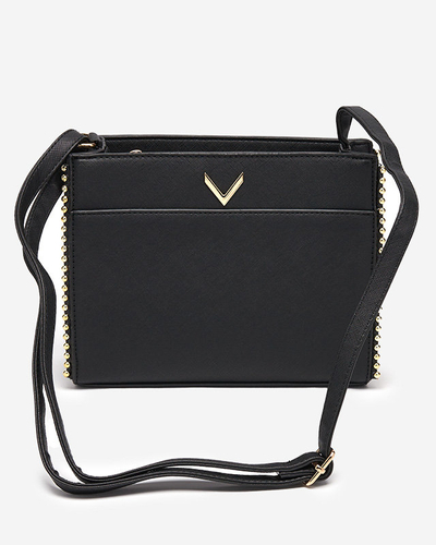 Classic black handbag with decoration - Accessories