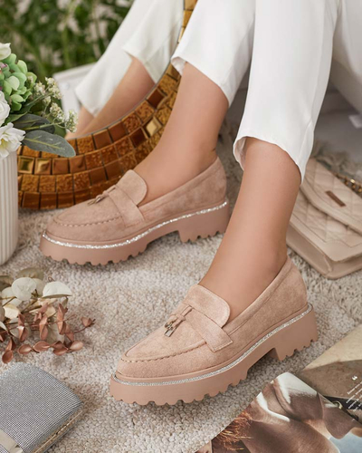 Royalfashion Sieviešu mokasīni ar cirkoniem Ali