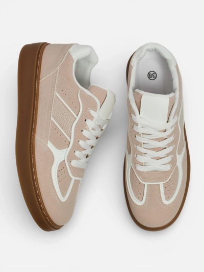 Sneakersy Damskie Luna Beżowe Ekologiczne Casualowe na Wiosnę