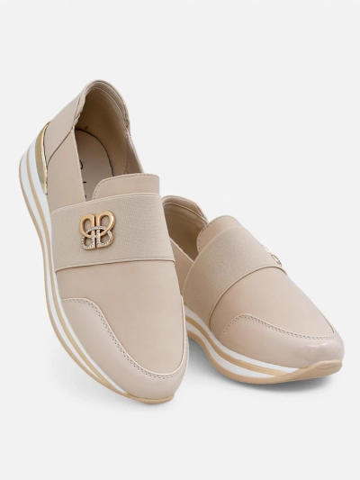 Women's Aurora Classico Beige loafers ecological leather flat heels