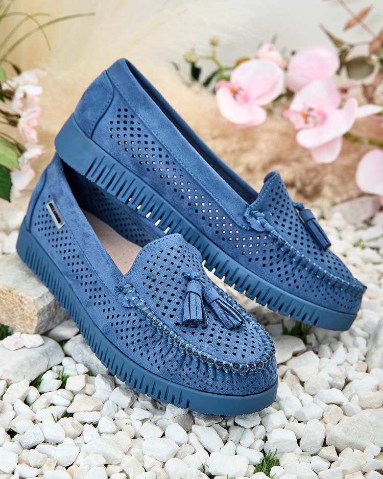 Royalfashion Women's openwork moccasins Molaffa