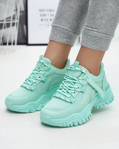 Мятные женские кроссовки спортивная обувь Evilpo- Footwear