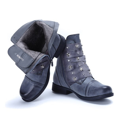Gray bags with Livija stars - Footwear