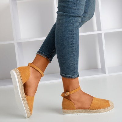 Brown women's platform espadrilles Citiva - Footwear