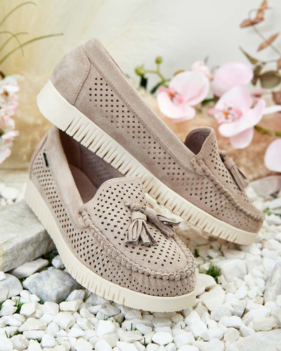 Royalfashion Women's openwork moccasins Molaffa