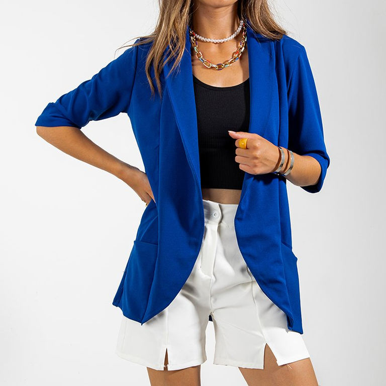 Sieviešu kobalta apmetnis bez aizdares - Apģērbs