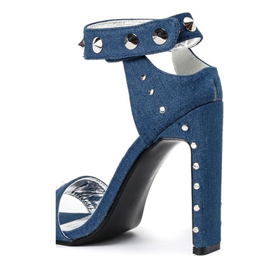 Blue high-heeled sandals Ibbie - Footwear 1