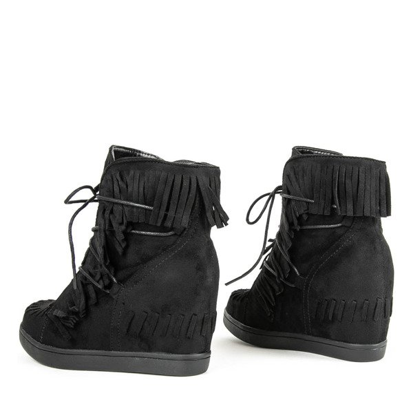 Black wedge sneakers Dain - Footwear 1
