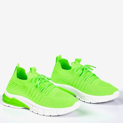 Neon green women's sports shoes Brighton - Footwear 1
